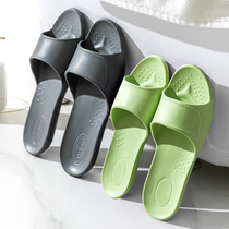 Slippers female household summer light home indoor travel thin silent bathroom soft bottom non-slip couple cool drag men