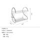 Kitchen storage rack stainless steel bowl rack drain rack put bowls and chopsticks dishes plate drain cabinet storage box for household use
