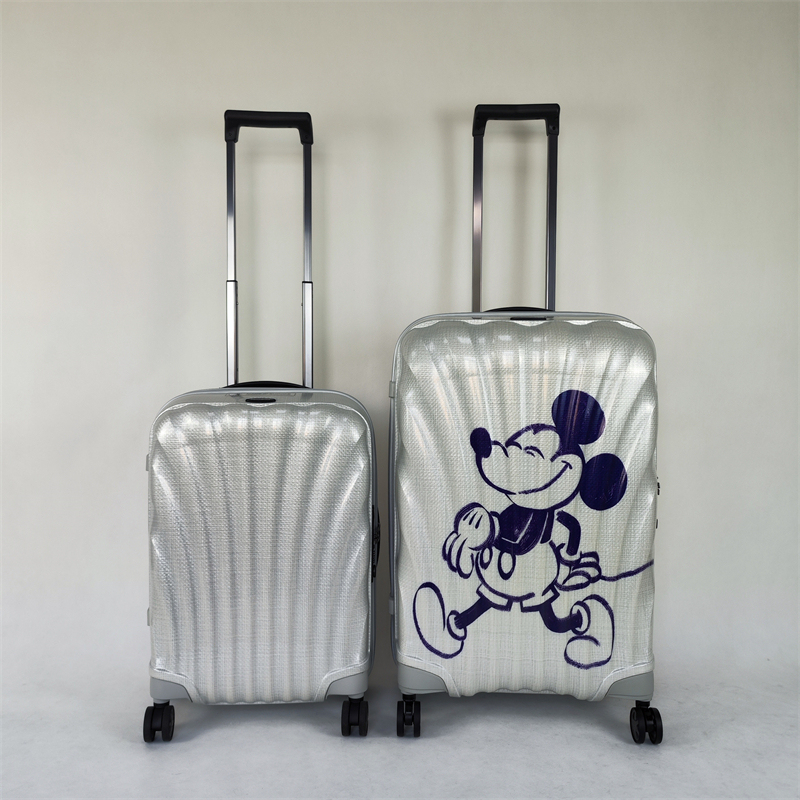 Samsonite New Double-Bar Shell Suitcase Cs2 Ultra-Light Trolley Case with Universal Wheels Travel Suitcase Luggage