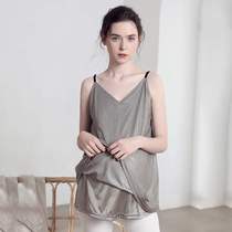 Radiation-proof summer sling double-layer silver fiber clothing maternity clothing for women to wear to work during pregnancy invisible bellyband