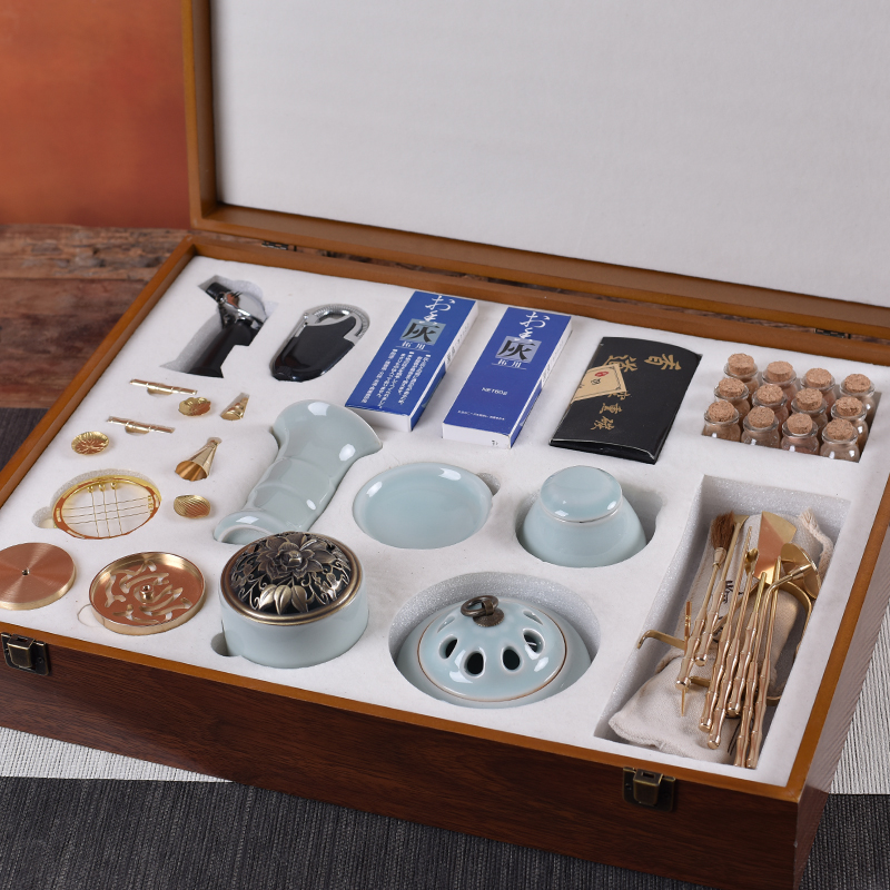 Pure Bronze Parsley Utensils Starter Suit Incense Seal Tool Incense Stove Lavender Supplies Incense seal Ceramics Advanced-up Air Lavender