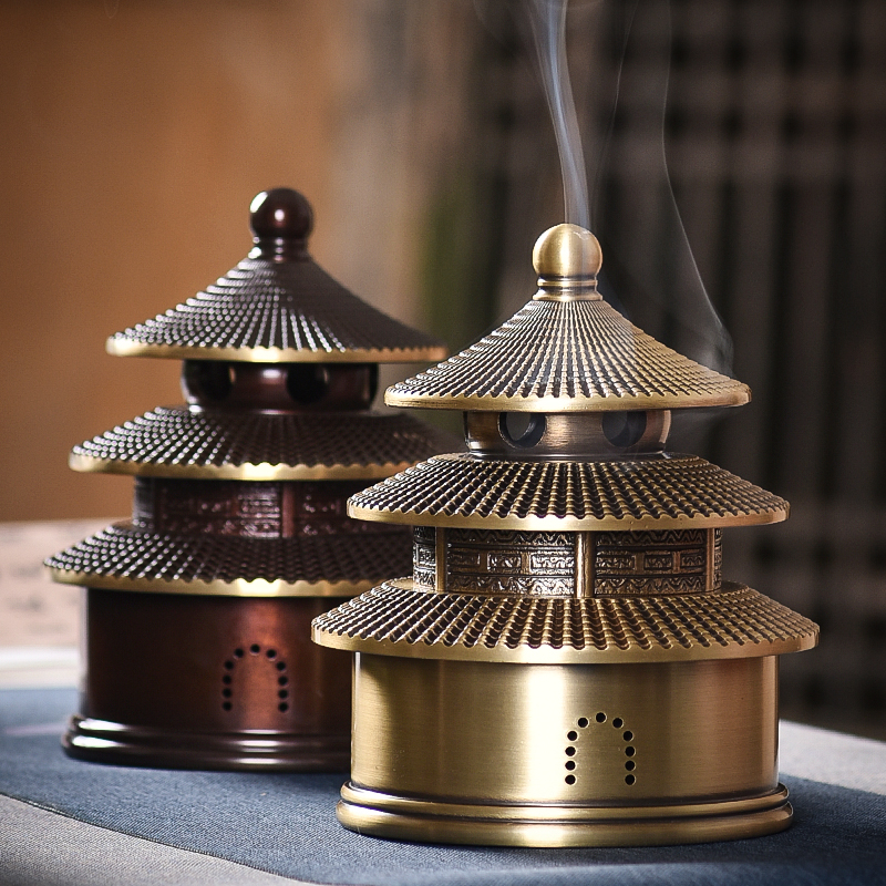 Incense Furnace Pure Copper large Number of incense stove Home Incense Tray Incense Indoor room Sandalwood Stove Creative Tea Walk upscale