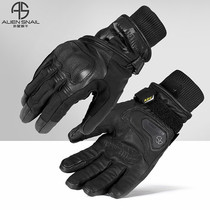 Alien snail gloves AT65 winter warm waterproof motorcycle riding leather gloves off-road motorcycle rider equipment