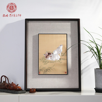 Shu embroidery hand-embroidered embroidery painting Handicraft ornaments wall hanging painting decoration object home decoration hanging painting gift