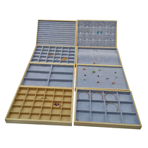Solid wood jewelry jewelry display tray earrings necklace glasses watch bracelet storage box watch pallet