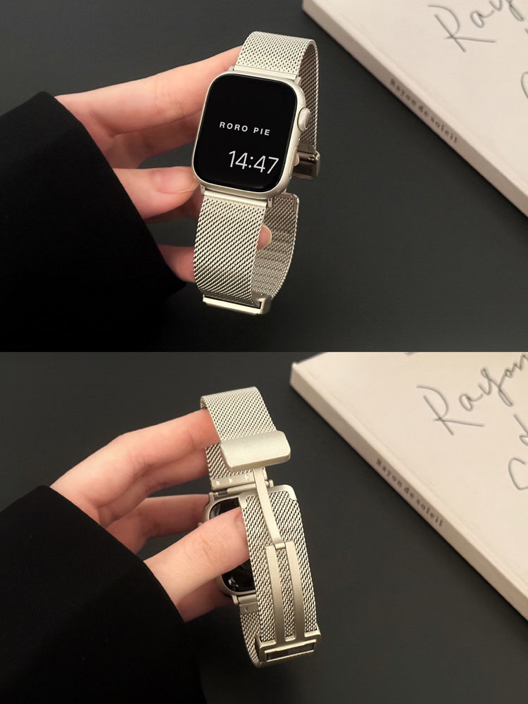 Apple Watch表带为什么突然出星光色米兰尼斯？供应链在下一盘大棋_智能手表手环表带_淘宝数码网