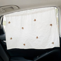 Car curtains on-board privacy shading private sunscreen self-suction suction type pull-cord auto-flex