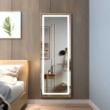 С светодиодным легким зеркальным зеркал зеркало Доме Алюминиевое сплавовое сплавовое зеркало.