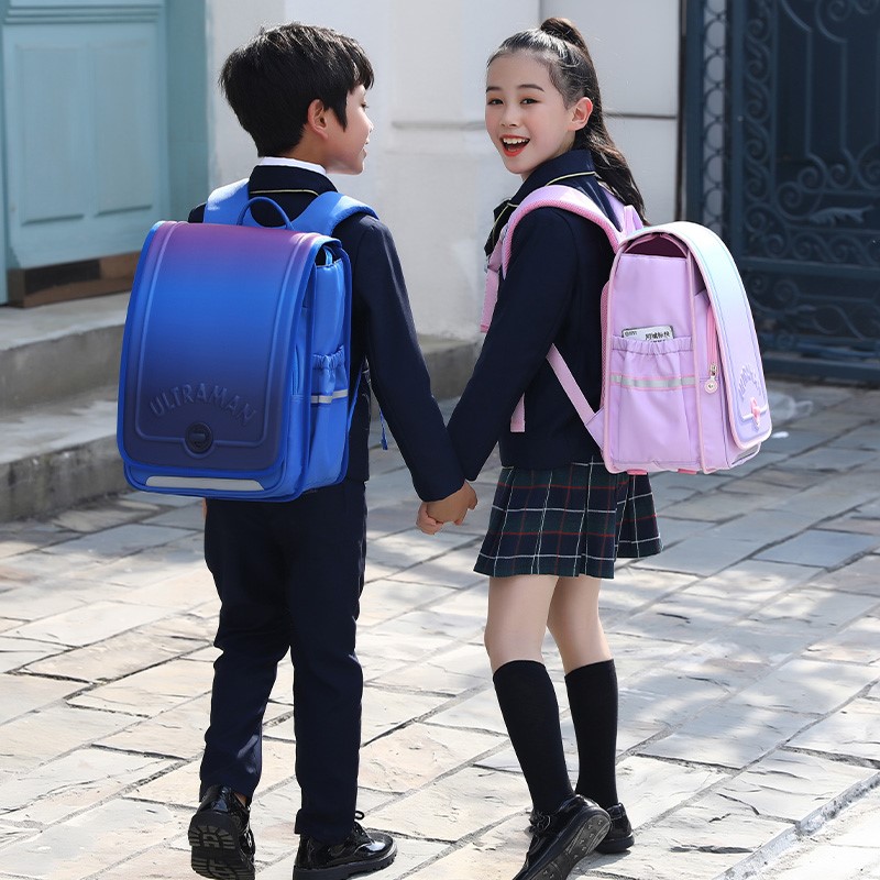 Children's schoolbags, primary school students, Ultraman, grades 1, 2, and 3, reducing the burden on boys and girls, cute, fashionable, waterproof, high-end backpacks