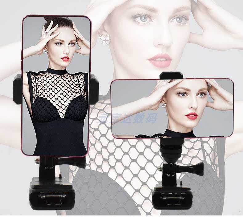 First-person perspective shooting equipment mobile phone bracket self-media artifact video backpack clip shoulder strap clip suitable for Huawei