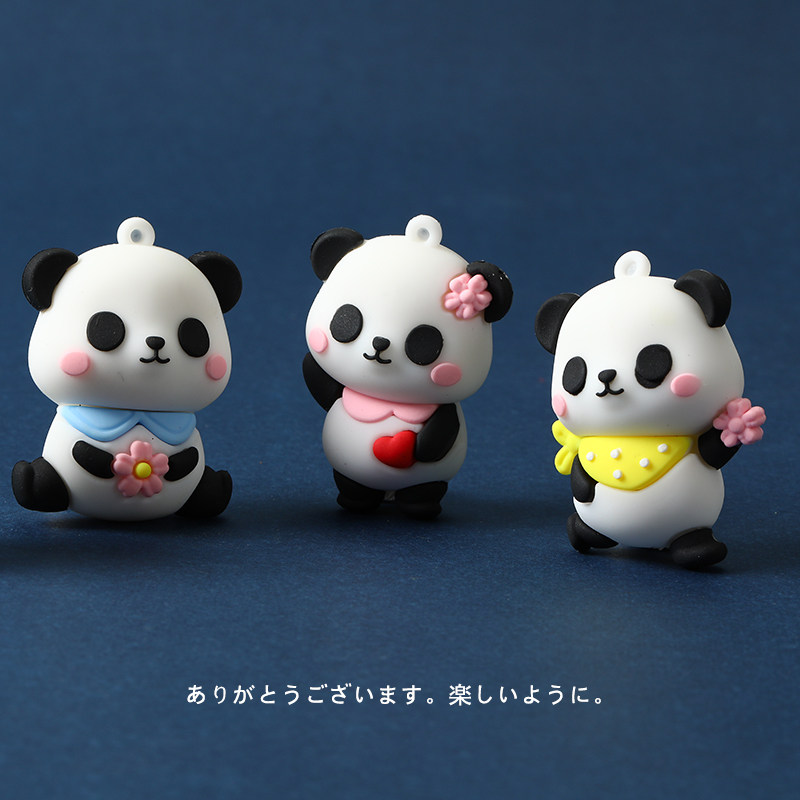 Simulation cute cartoon red panda soft glue doll small animal model little girl girl birthday gift small ornament