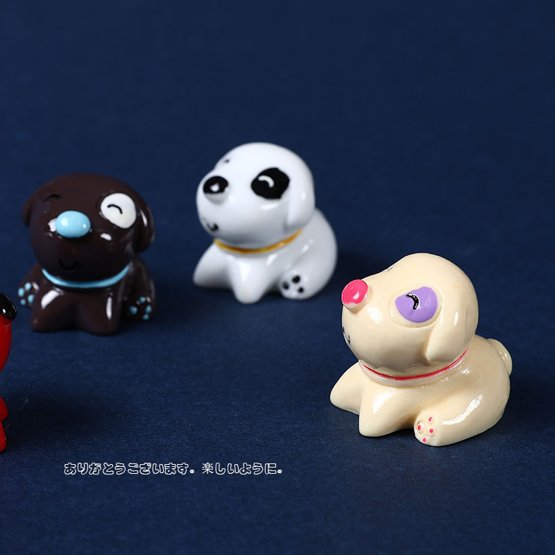 Q cute simulation cute cartoon puppy model miniature miniature bull terrier micro landscape desktop pet dog small ornament