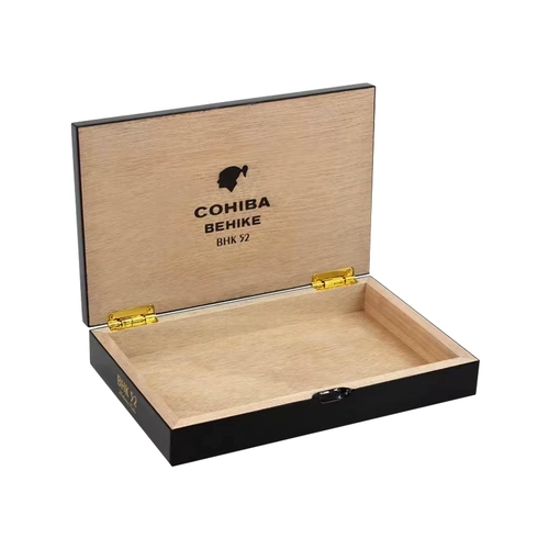 Кубинская сигарная коробка снежная сосна древесина с высоким содержанием глянки BHK52/54/56 сигарная увлажняющая коробка Chunhua Men's High -end