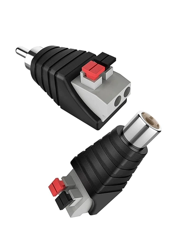 RCA Lotus Plug -Free Welding Piercing Thread Нажмите мужской аудио -кабель AV Connector Audio Disching Plug