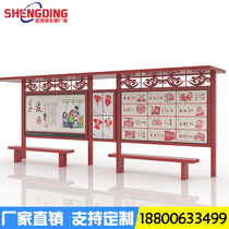 Antique bus shelter custom outdoor stainless steel solar intelligent voice announcement bus stop manufacturer