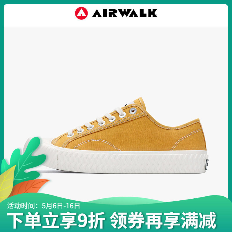 AIRWALK men's shoes 2022 new summer yellow low bunch of sails men's Korean version 100 hitch shoes Biscuit Shoe Tide