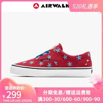 Airwalk Male Shoe Boomer Red Low Bunch Shoes Cloth Shoes Men Trends 100 Hitch Plate Shoes Summer Breathable Casual Shoes