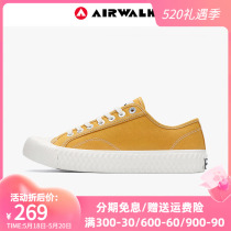 AIRWALK Canvas Shoes Men 2022 Summer New Trends 100 Hitch Yellow Biscuit Shoes Low Bunch Sports Tide Shoes