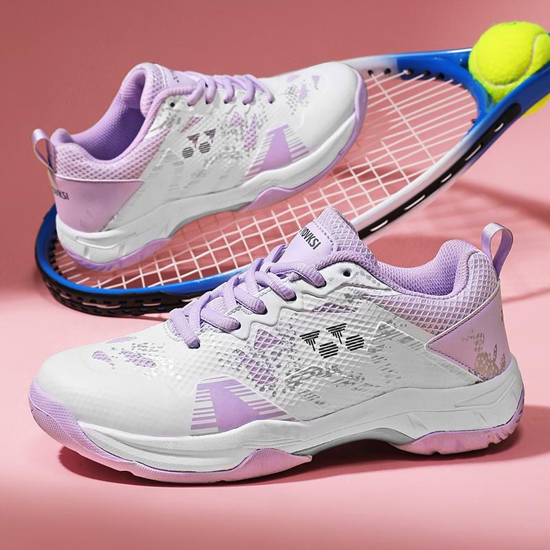 Badminton Shoes for Women, Table Tennis Tennis Shoes, Autumn and Winter Anti-Twist, Anti-Slip, Wear-Resistant, Lightweight, Comfortable, Professional Sports Shoes