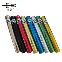 Produced by the source manufacturer the Silver Wrigley IAAF certified aluminum alloy baton has a matte surface and a bright surface suitable for competitions.