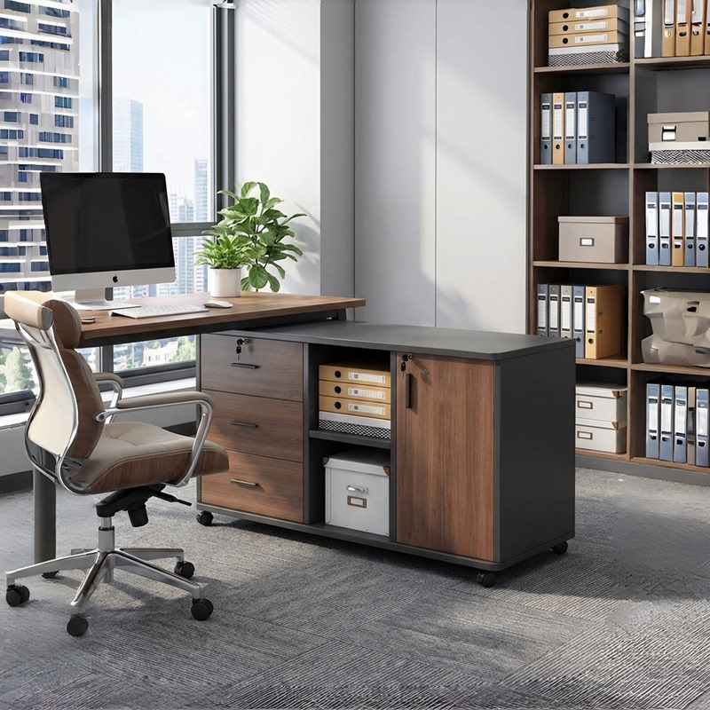 Desk Side Cabinet, Side Cabinet, File Cabinet, Low Cabinet, Printer Storage Cabinet, Mobile Under-Desk Storage Cabinet, Lockable Drawer Cabinet