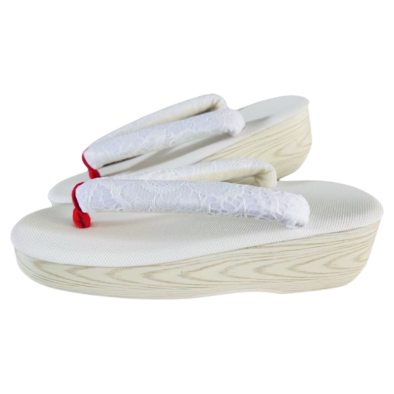 Japanese Surplus Stock, 24 Colors Available, Kimono Yukata Straw Clogs, Cork Clogs, Same Style as Rengoku, Comfortable and Versatile, Mid-High Heel