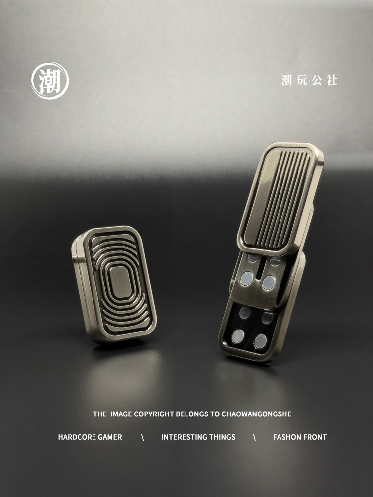 edc push brand toy pop brand трехслойный декомпрессионный артефакт магнитный металлический кончик пальца механический неограниченное количество поп-монет Изображение 1