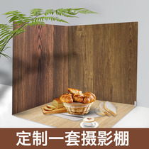 Texture photo photography background board PVC old imitation wood grain shooting background cloth INS Retro cake gourmet food background props Small object decoration Cosmetics magazine jewelry