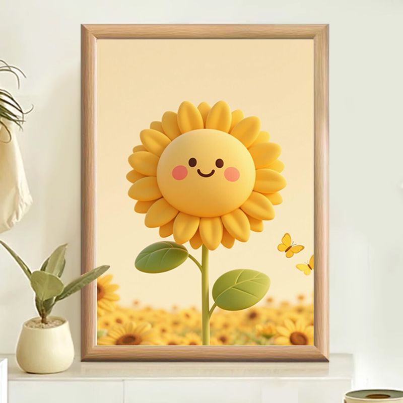 Sunflower Photo Frame Heartwarming Healing Handmade DIY Cross-Stitch Gift Framed Diamond Painting Desktop Bedside Display Painting Sunflower Photo Frame Heartwarming Healing Handmade DIY Cross-Stitch Gift Framed Diamond Painting Desktop Bedside Display Painting