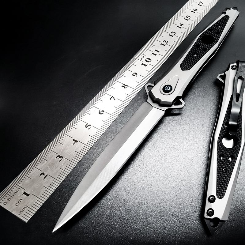 Outdoor folding knife portable carry-on knife anti-body military-knife cold weapon Field high hardness begging for raw knife water fruit knife-Taobao