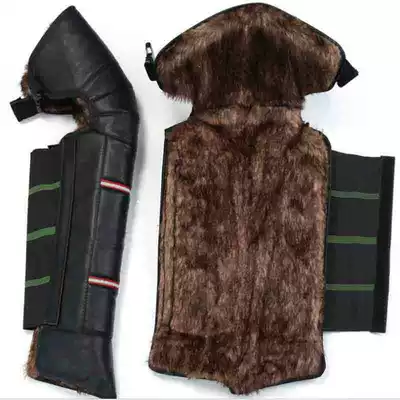 Locomotive knee pads cold-proof wind-proof men's knee riding electric car leg protection paint cover winter warm artifact lengthened and thickened