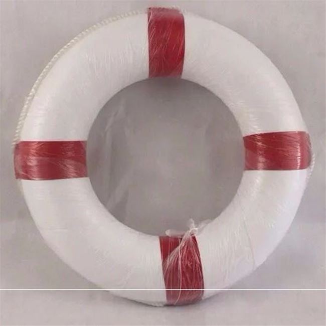 Phao cứu sinh mặt dây chuyền trang trí bong bóng màu xanh và trắng vòng bơi trẻ em trang sức ngụy trang cho người lớn vòng xốp vải Oxford - Cao su nổi