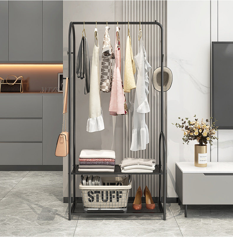 Вешалка 轻奢挂衣架落地卧室家用多功能置物衣服架子北欧客厅简易衣帽架 Shulipu