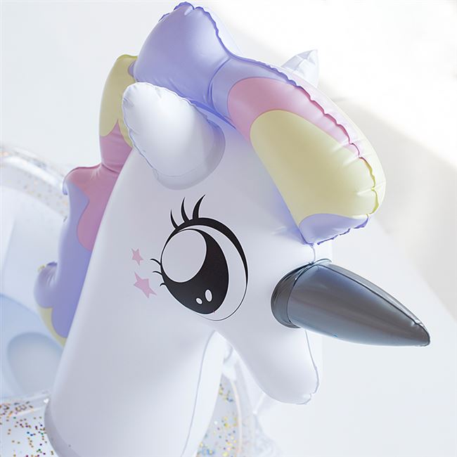 in Unicorn 10 My Little Pony Bơi Vòng Trẻ em 6 tuổi 3 Bể bơi dày Lưới Ghế màu đỏ Phim hoạt hình dễ thương Ngồi - Cao su nổi