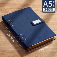 Темно-синий [без печати] с пряжкой, 240 страниц.