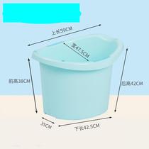 Thicken baby bath bucket baby bath large baby bath bucket home can sit plastic bath bucket