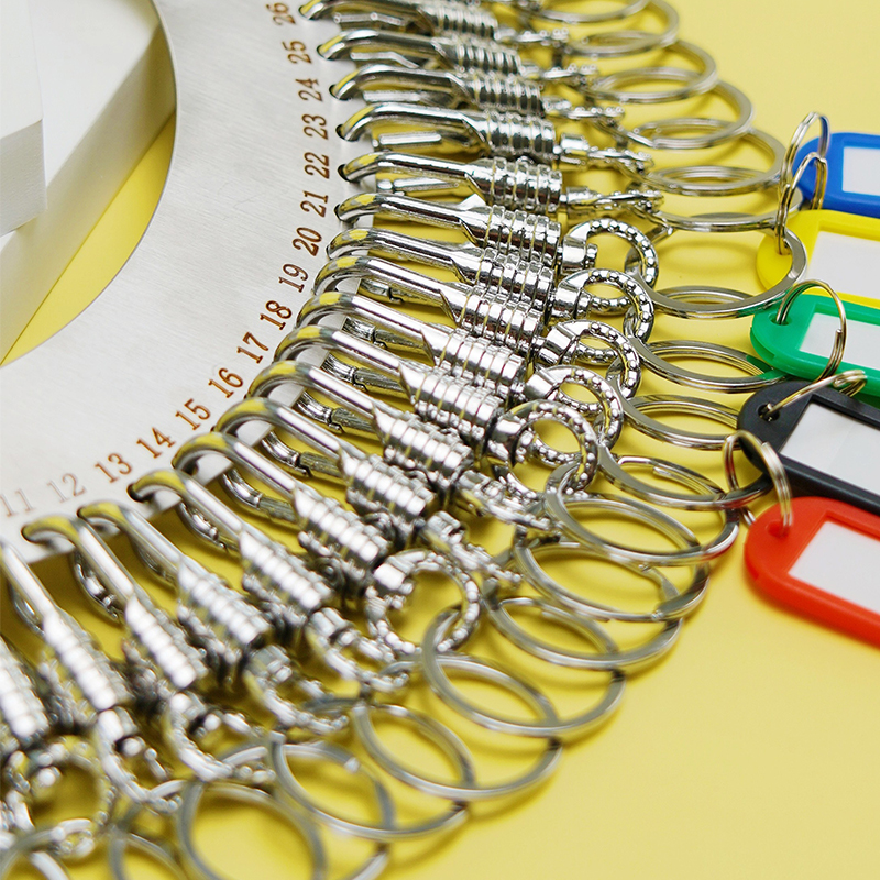Markable key plate key ring ring stainless steel key plate management storage anti-lost artifact number plate entrance