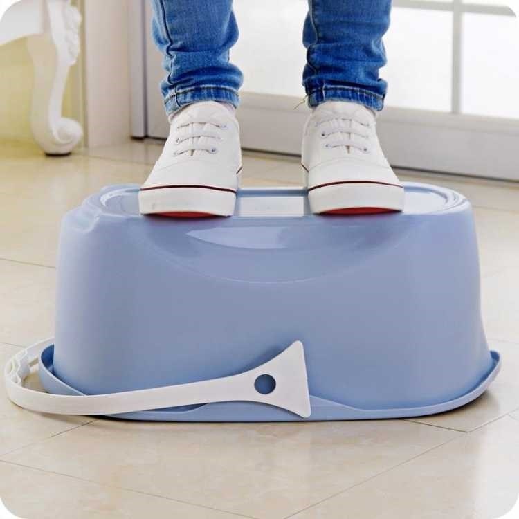 Plastic bucket for washing floor basin plastic bucket rectangular large household artifact mop type long basin