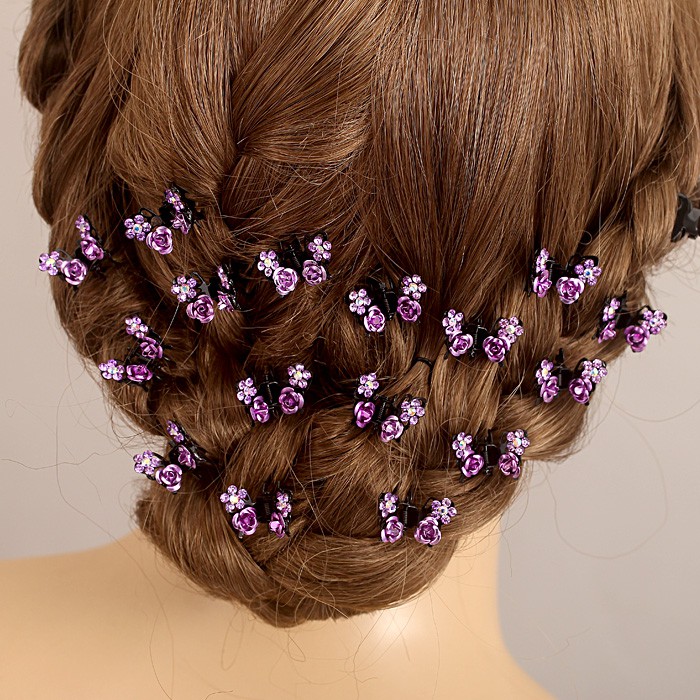 How about a small catch card?Grab clip delicate Korean version retro mini grip clip water drill and sea hair clip Han version disc hair clip hair clip hair