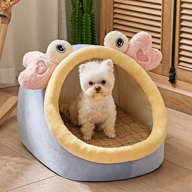 Kennel Four Seasons Universal Removable and Washable Small Dog Summer Ins Wind Summer Dog Mattress Sleeping Pomeranian Teddy