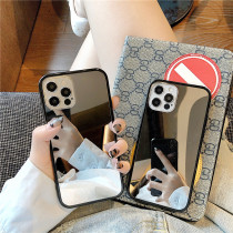 ins net red same apple x phone shell mirror 13pro tide sign new XR mirror 6s personality womens section iPhone12 full package 11 anti-fall SE idea 7 soft side 8plus