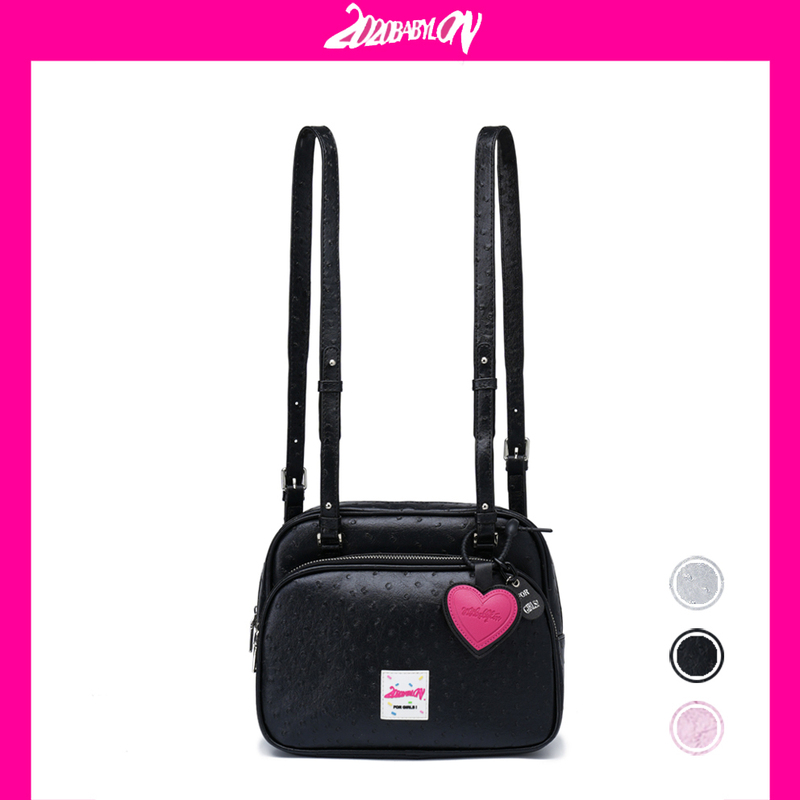 Babylon Original "Dodo Backpack" Ostrich Leather Sweet Cool Style Hot Girl Student Cute Backpack Casual Bag Babylon Original "Dodo Backpack" Ostrich Leather Sweet Cool Style Hot Girl Student Cute Backpack Casual Bag