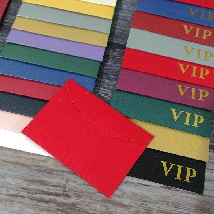 Beauty salon membership card small red envelopes a variety of printable pearl paper bronzing packaging card bag business invitation exchange card holder