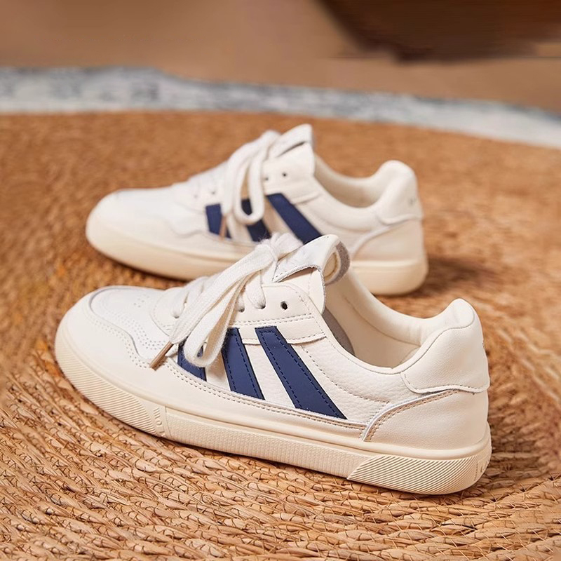 Popular White Sneakers for Women 2025 Spring and Autumn New Style Ladies' Comfortable Soft-Soled Versatile Sports Shoes ins Casual Sneakers
