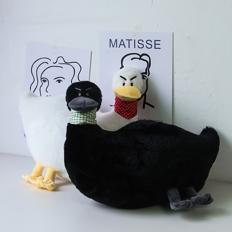 Funny duck duck plush doll design cute sand sculpture doll sofa pillow cushion cheer for birthday gift