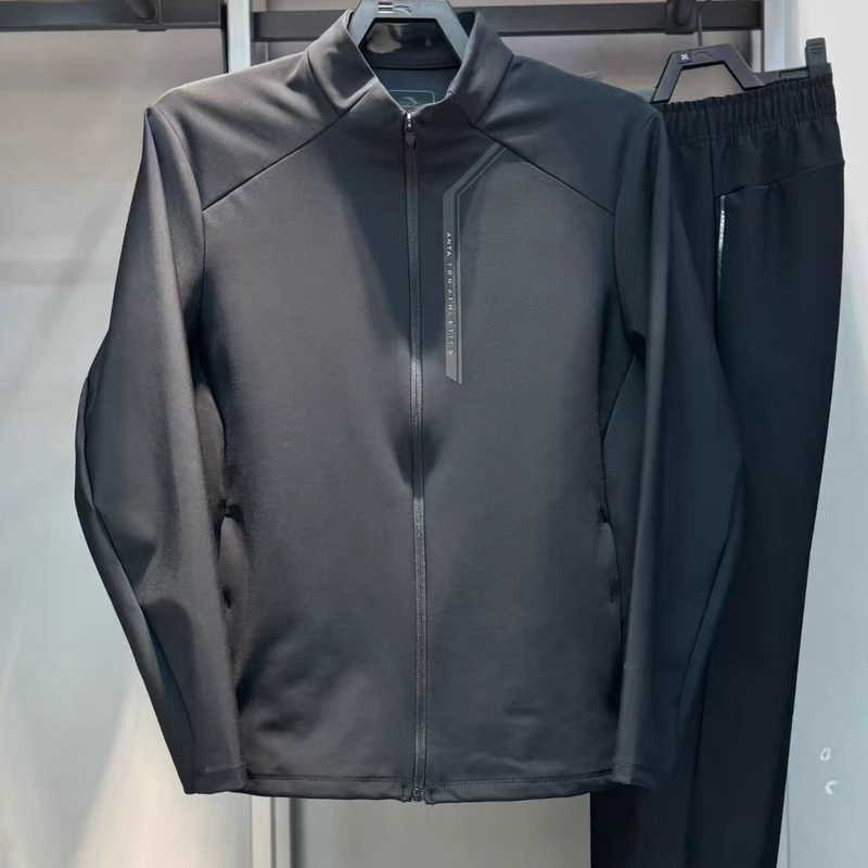 Anta Executive Jacket Stand Collar Sports Coat Men's 2026 New Brushed Knitted Sports Top 152617705S