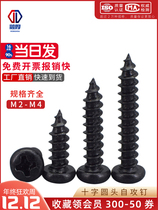 Cross slot disc head self-tapping screw round head Zigong black zinc electronic screw M2 3M2 6M3M4 6M3M4 * 8 10 16
