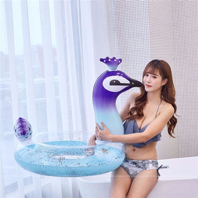 Vòng bơi trẻ em bơm hơi dành cho trẻ em người lớn dày nam và nữ lưới màu đỏ gắn phao cứu sinh vòng bơi dành cho người lớn vòng nách - Cao su nổi