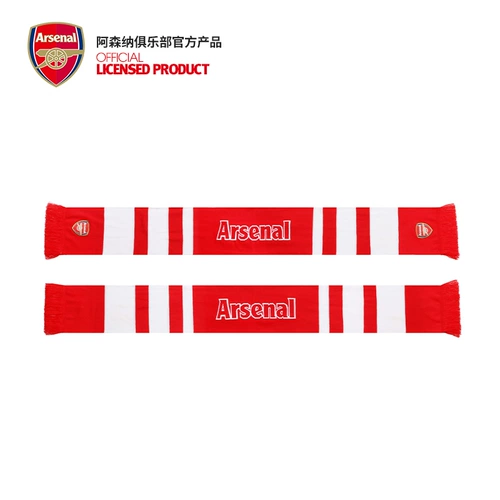 Арсенал Арсенал/Арсенал Официальный подлинный Джерси поддерживает красные и белые полосы более густые теплые шарф