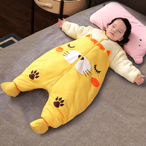 Autumn Winter Thickening of Leg Sleeping Bag Baby Spring Autumn Baby Small Children Thick Season Universal Anti kick Quilt God